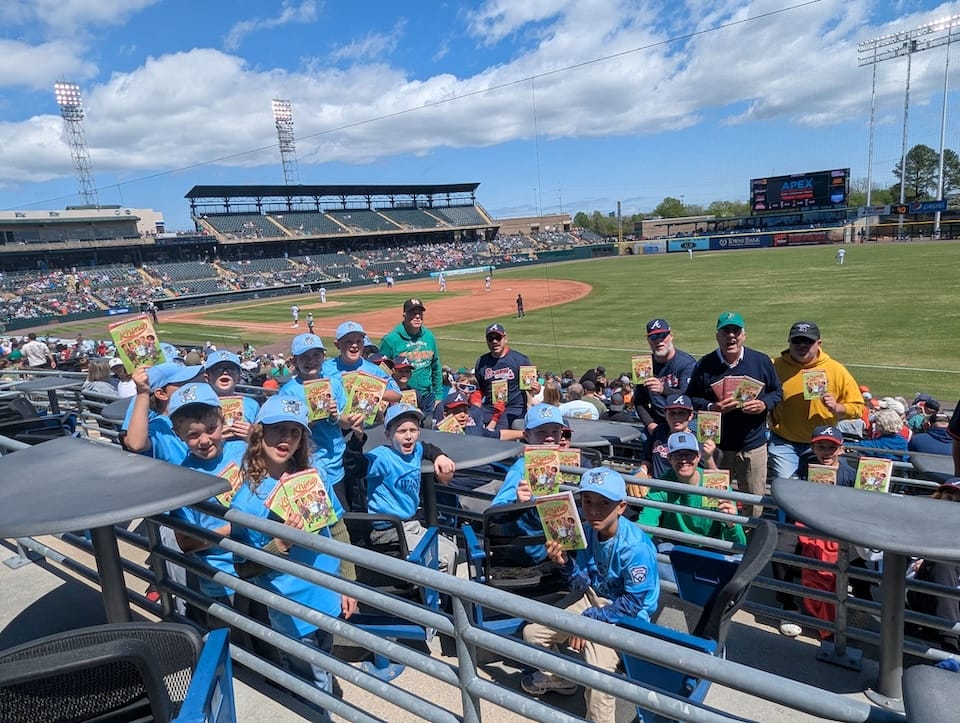 Little Leaguers with Books copy